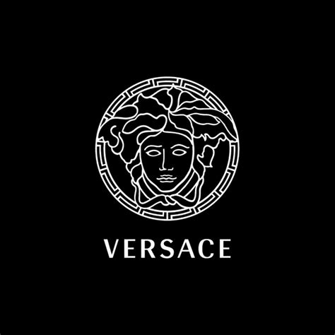 logo versace hd|versace logo black and white.